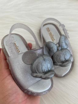 SLIDE BABY CABEÇÃO MICKEY & MINIE PRATA - Código 1151-1