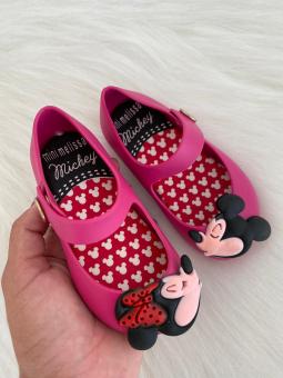 SAPATILHA BABY BEIJO MICKEY MINIE PINK - Código 1153-1