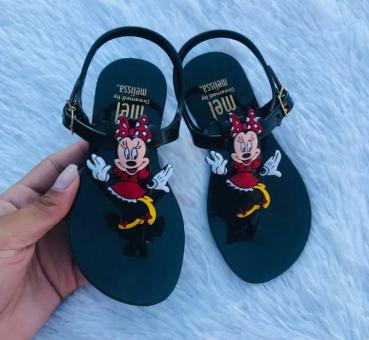 SANDALIA JUVENIL CORPINHO MINIE PRETO - Código 1180-1