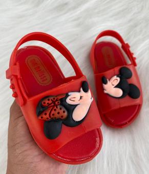 SLIDE BABY BEIJO MICKEY & MINIE VERMELHO - Código 1209-1