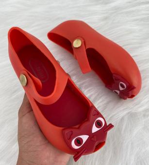 SAPATILHA BABY GATINHA VERMELHA - Código 1229-1