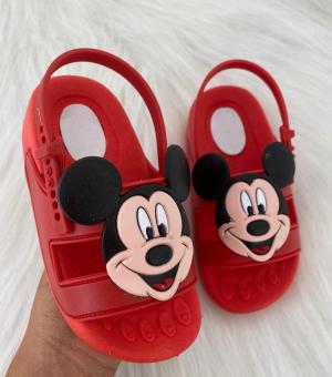 SANDALIA ABERTA BABY MICKEY VERMELHO - Código 1243-1