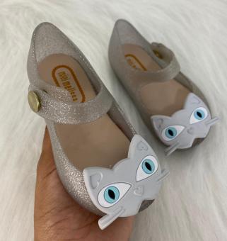 SAPATILHA BABY GATINHA PRATA - Código 1258-1