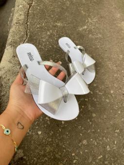 RASTEIRA ADULTO LAÇO BENGALA BRANCO/PRATA - Código 1293-1