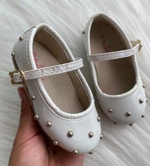 SAPATILHA CONFORT BABY PEDRINHAS BRANCO - Código 1422-1