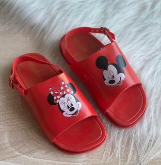 SANDALIA JUVENIL MAR SANDAL CARINHA MICKEY MINIE VERMELHO - Código 1535-1