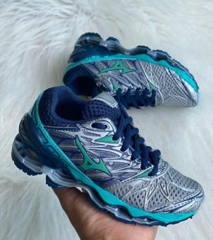 TENIS MIZUNO INFANTIL PRO 8 CINZA/VERDE AGUA 1571-24-1 - MX Vendas Online