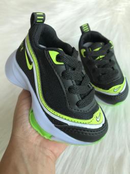 TENIS BABY NIKE ZOOM MOLAS PRETO/VERDE - Código 1597-1