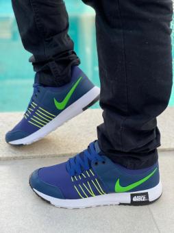 TENIS ADULTO NIKE FLAT MARINHO/VERDE - Código 1761-1