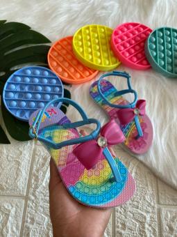 SANDALIA JUVENIL LACO PINK COM POP IT BRINDE - Código 1868-1