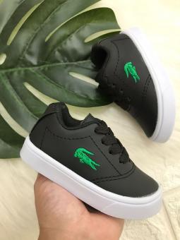 TENIS BABY LACOSTE PRETO - Código 2010-1