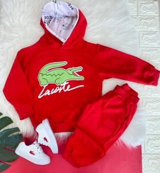 CONJUNTO MOLETOM BABY LACOSTE PRETO - Código 2080-1