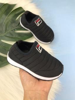 TENIS BABY SLIP ON FILA PRETO - Código 2240-1