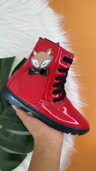 COTURNO JUVENIL RAPOSA VERNIZ VERMELHO - Código 2284-1