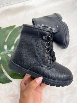 COTURNO JUVENIL LUNAR PRETO ILHOS GRAFITE - Código 2341-1