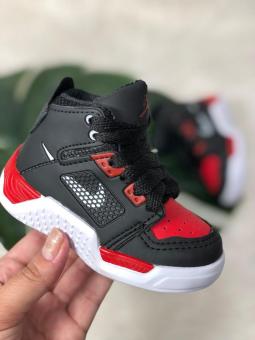 BOTINHA MONSTER BABY PTO/VERMELHO - Código 2343-1