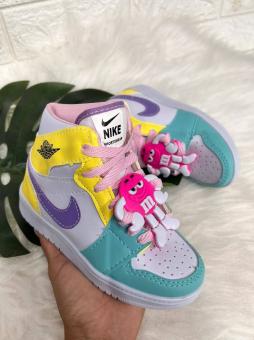 BOTINHA JUVENIL NIKE JORDAN PERSONAGEM MM ROSA - Código 2408-1