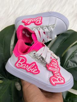 TENIS BABY BARBIE BRANCO/PINK - Código 2437-1