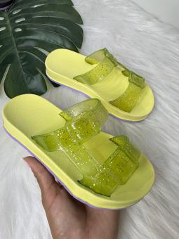 PAPETE  JUVENIL GLITER VERDE LIMA - Código 2484-1