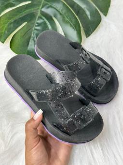 PAPETE  JUVENIL GLITER PRETO - Código 2486-1