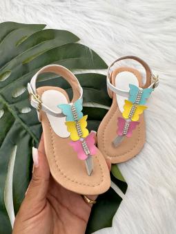 SANDALIA BABY BORBOLETA BRANCO - Código 2511-1