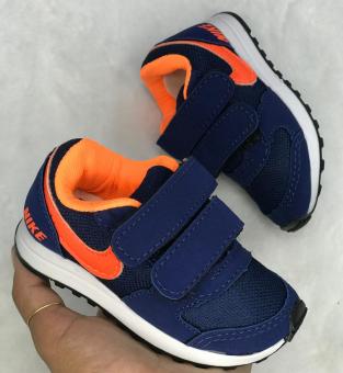 NIKE BABY 2 VELCROS AZUL/LARANJA - Código 277-1