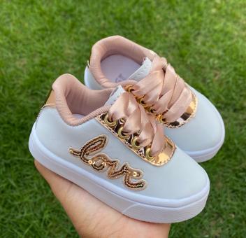 TENIS LOVE BABY BRANCO - Código 429-1