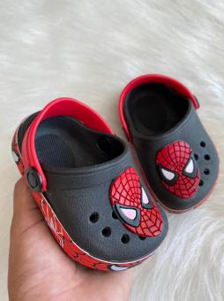 CROCK BABY HOMEM ARANHA PRETO FECHADO - Código 783-1