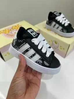 TENIS BABY ADIDAS SUPERSTAR ESTAMPA PRETO - Código 2949-1